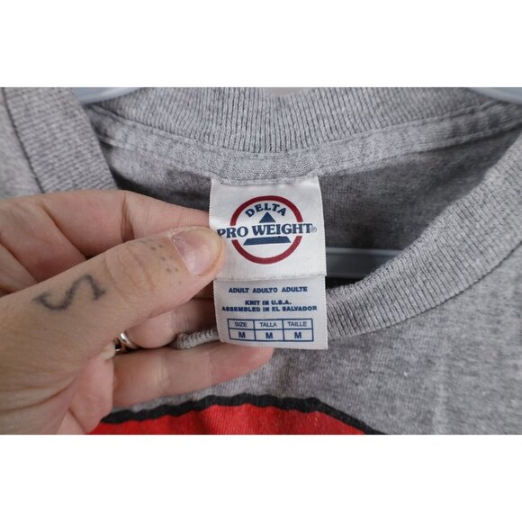 Vintage 90s Peanuts Charlie Brown Mens Medium All Over Print Christmas T-Shirt - Picture 9 of 16